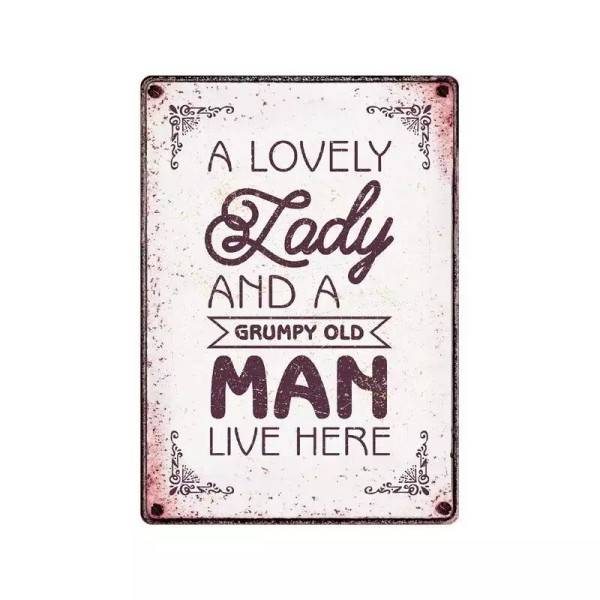 Metallschild "Lovely Lady (v)"
